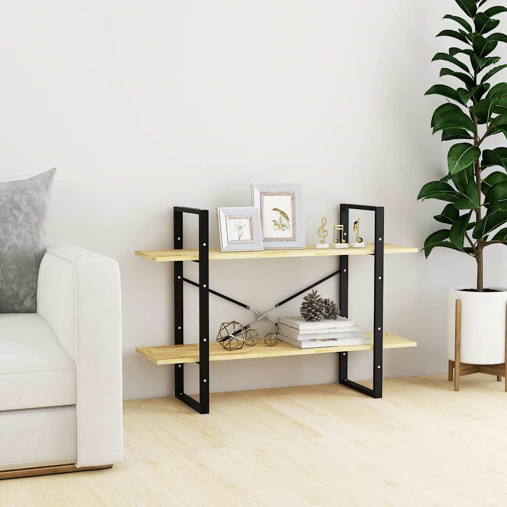 vidaXL 2-tasoinen kirjahylly 100x30x70 cm täysi mänty