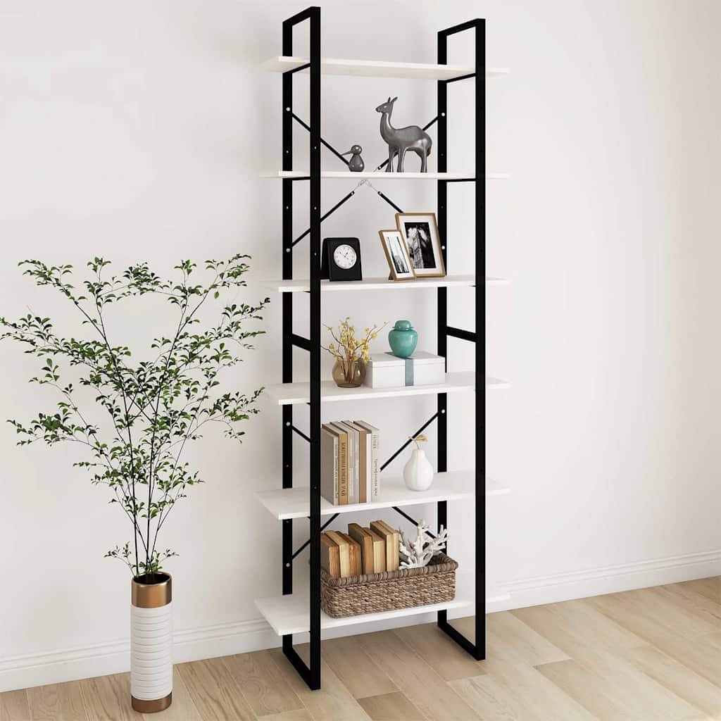 vidaXL Korkea kaappi valkoinen 80x30x210 cm täysi mänty