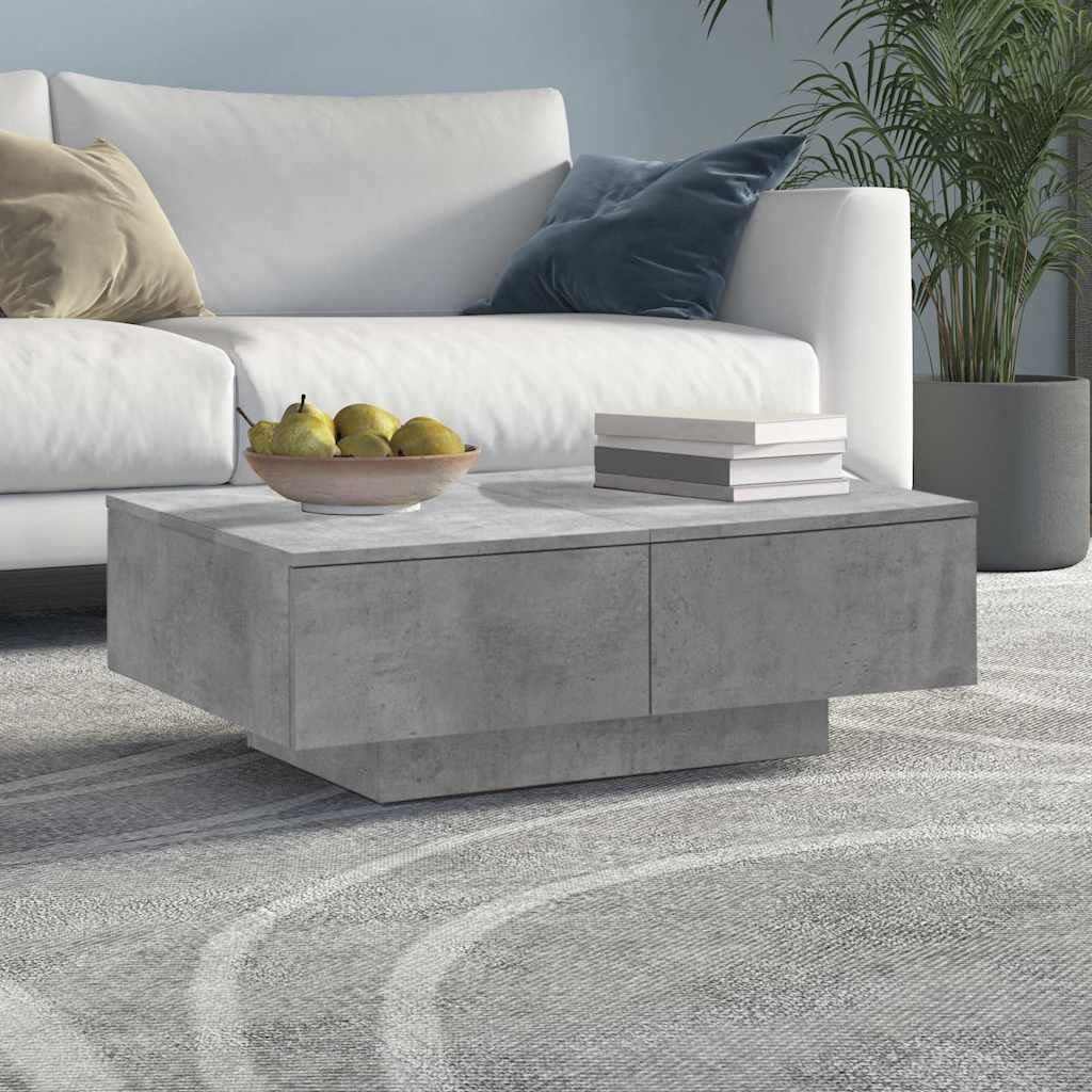 vidaXL Sohvapöytä betoninharmaa 90x60x31 cm tekninen puu