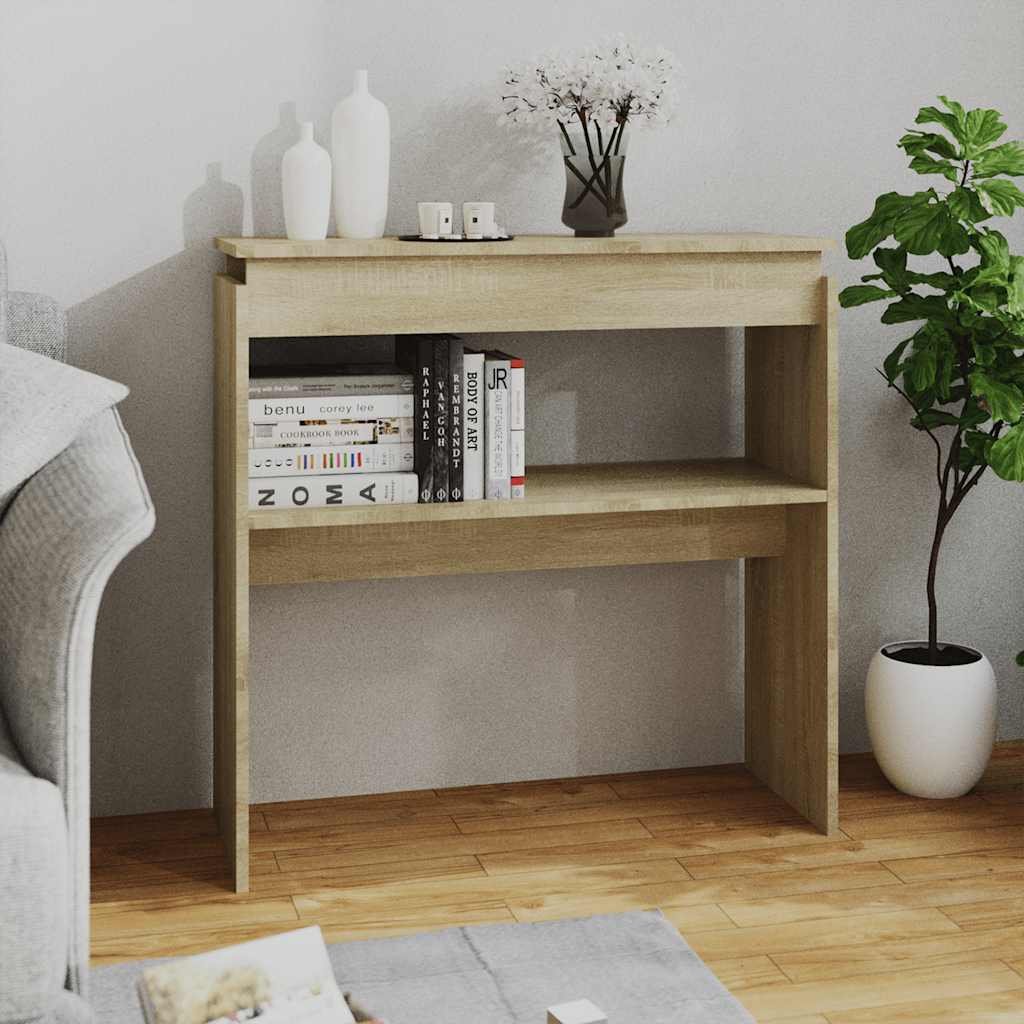vidaXL Konsolipöytä Sonoma-tammi 80x30x80 cm tekninen puu