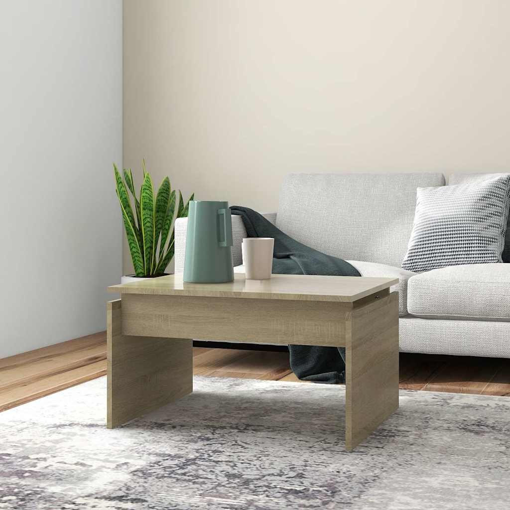 vidaXL Sohvapöytä Sonoma-tammi 68x50x38 cm tekninen puu