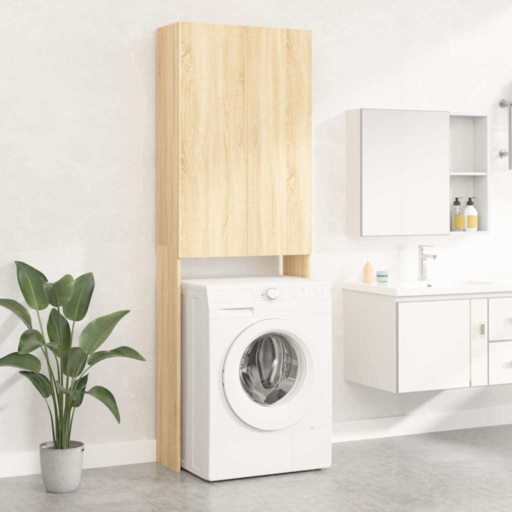 vidaXL Pesukonekaappi Sonoma-tammi 64x25,5x190 cm