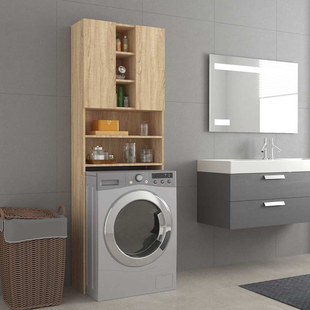 vidaXL Pesukonekaappi Sonoma-tammi 64x25,5x190 cm