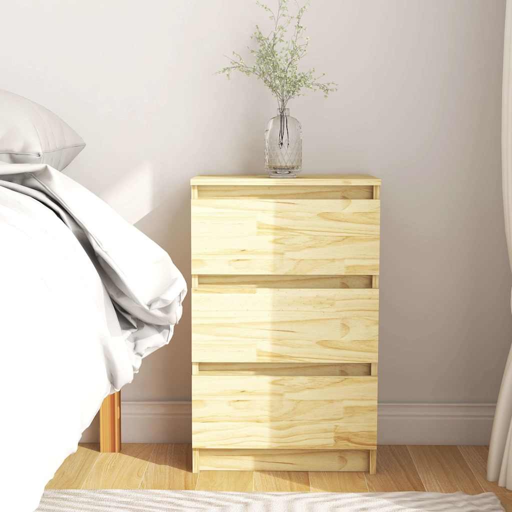 vidaXL Yöpöytä 40x29,5x64 täysi mänty