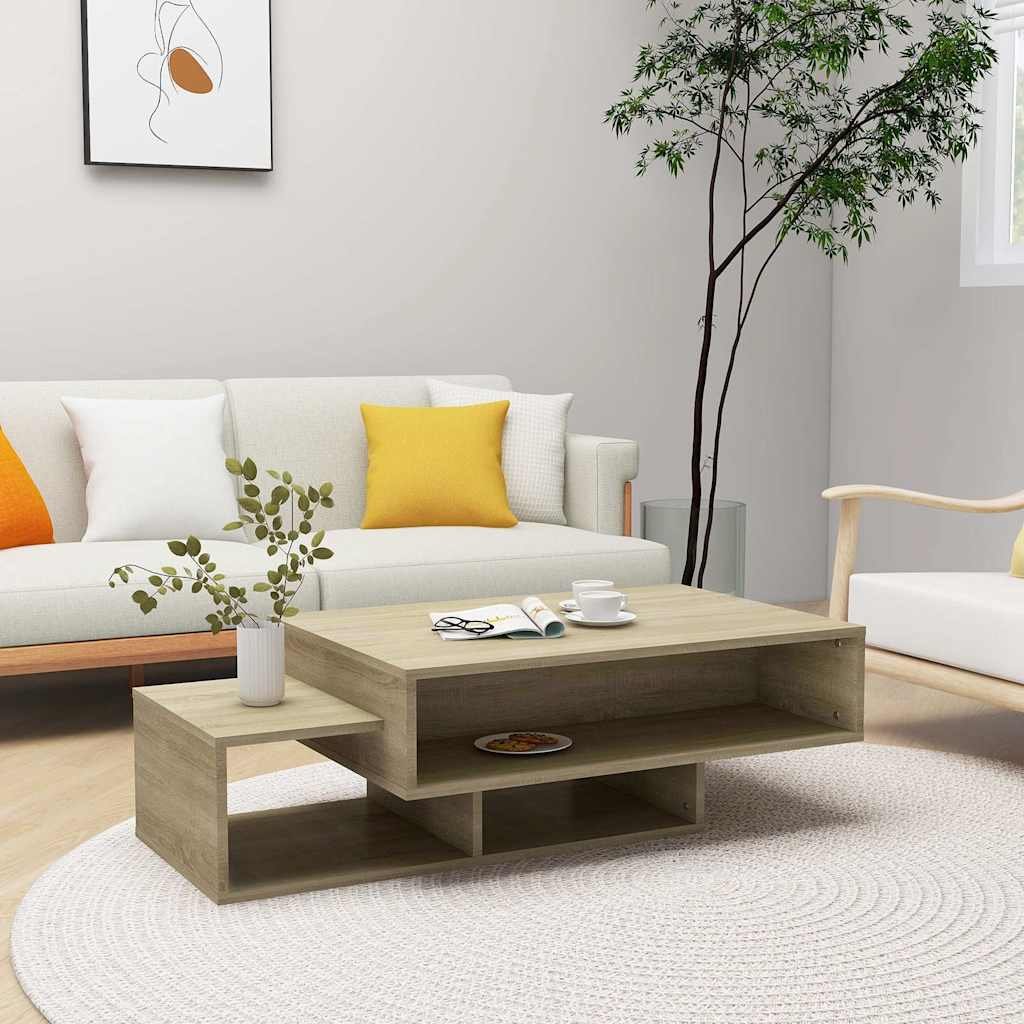 vidaXL Sohvapöytä Sonoma-tammi 105x55x32 cm tekninen puu