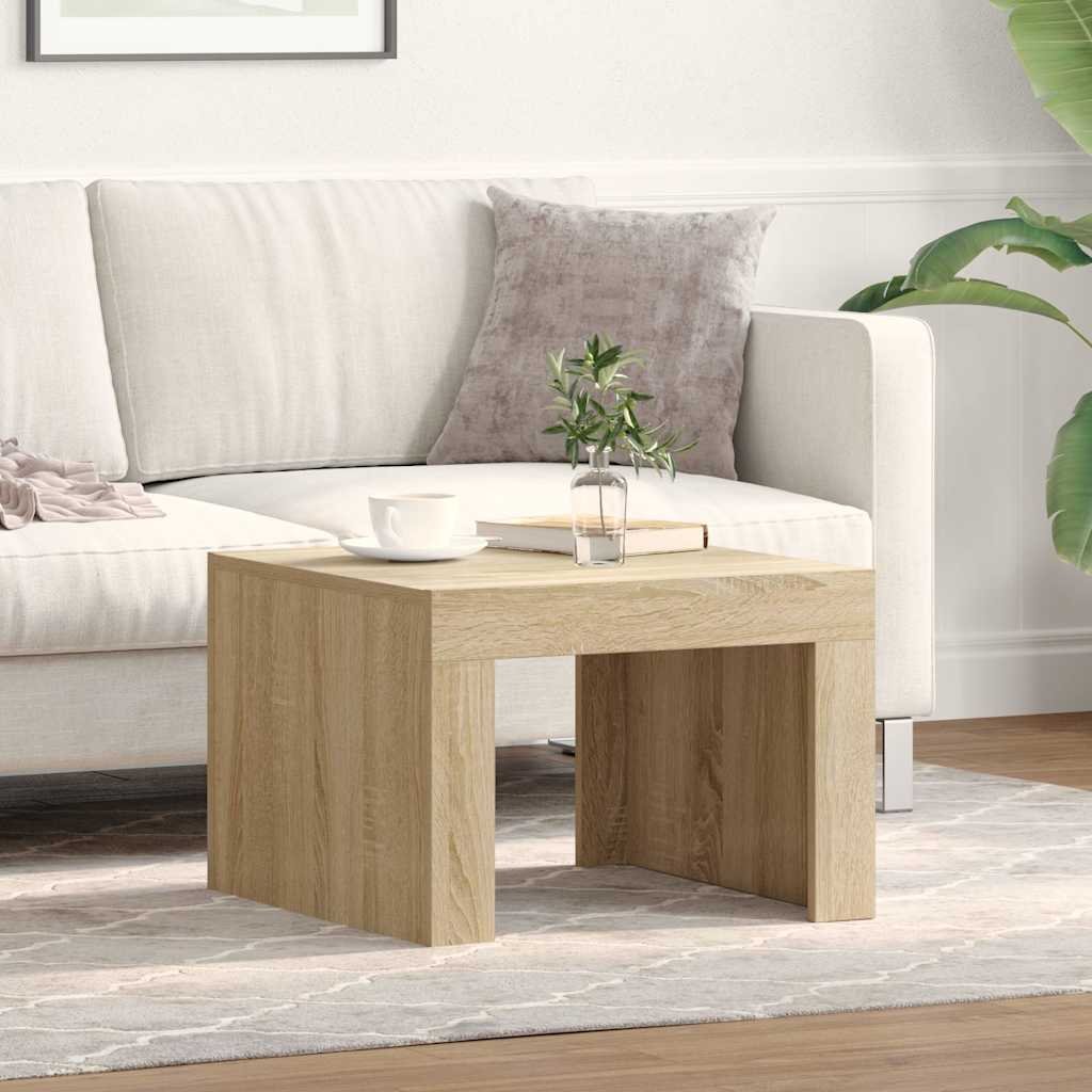 vidaXL Sohvapöytä Sonoma-tammi 50x50x35 cm tekninen puu