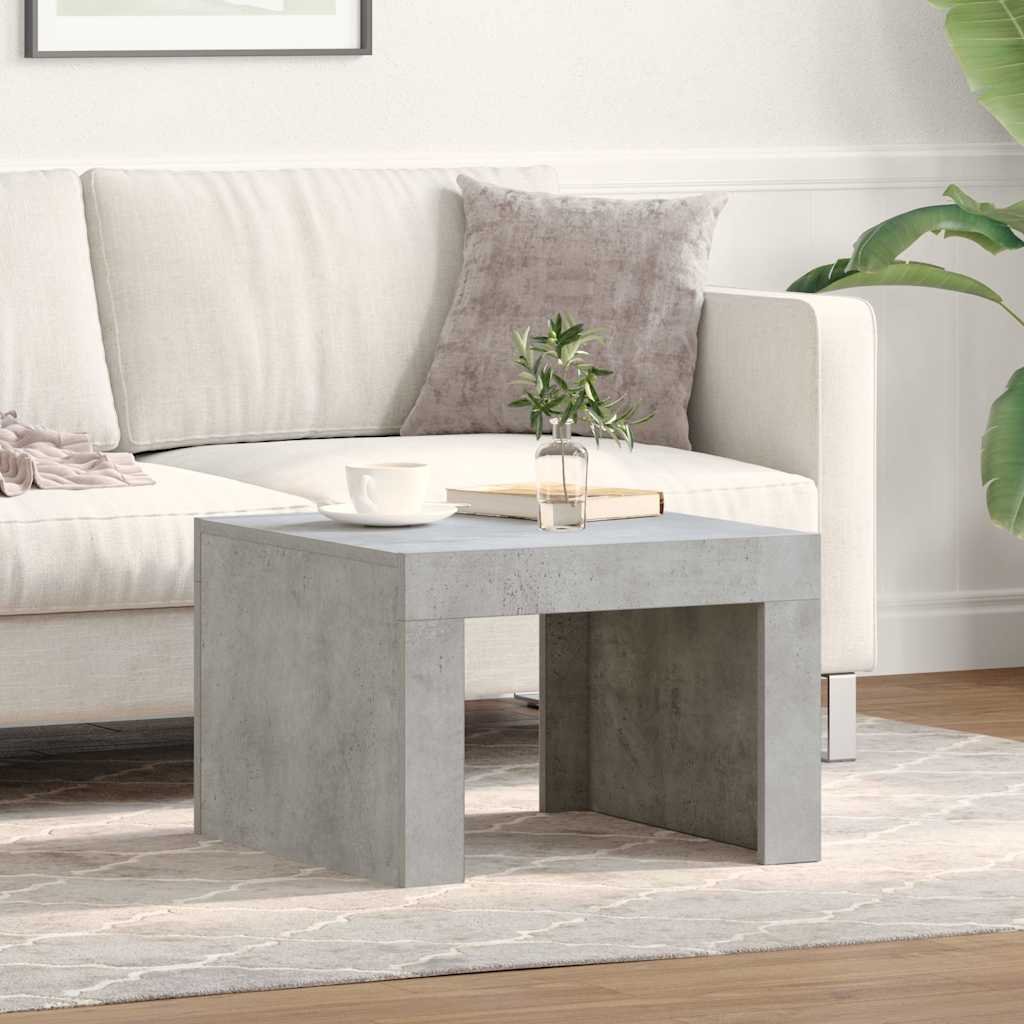 vidaXL Sohvapöytä betoninharmaa 50x50x35 cm tekninen puu