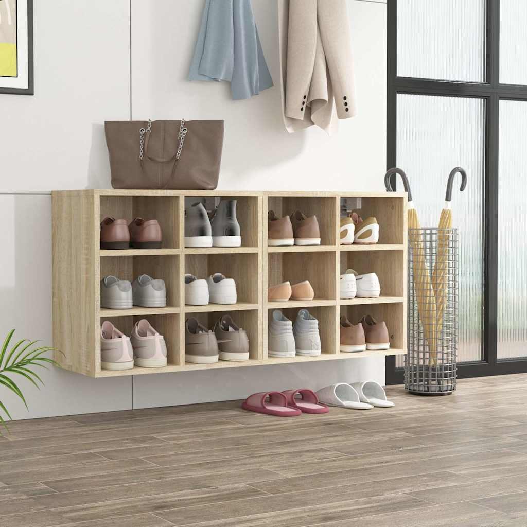 vidaXL Kenkäkaapit 2 kpl Sonoma-tammi 52,5x30x50 cm
