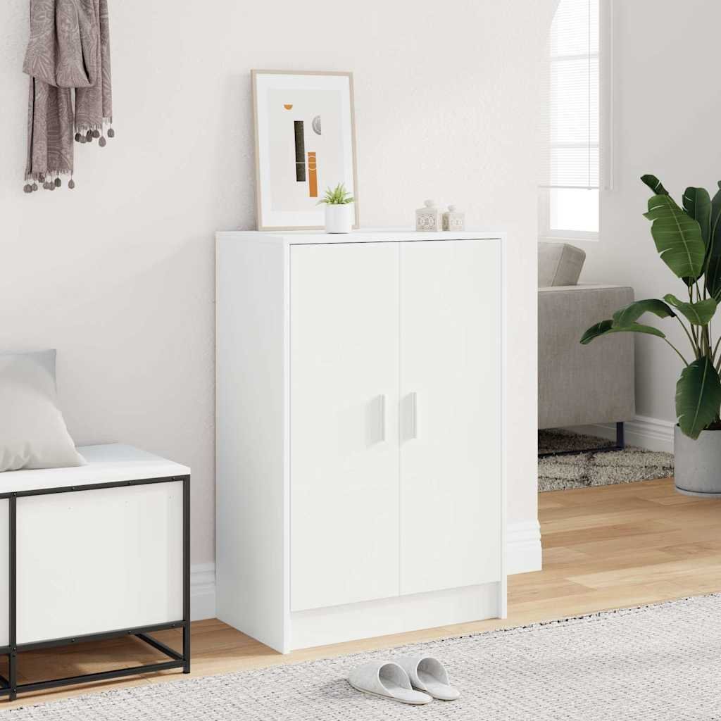 vidaXL Kenkäkaappi valkoinen 60x35x92 cm tekninen puu