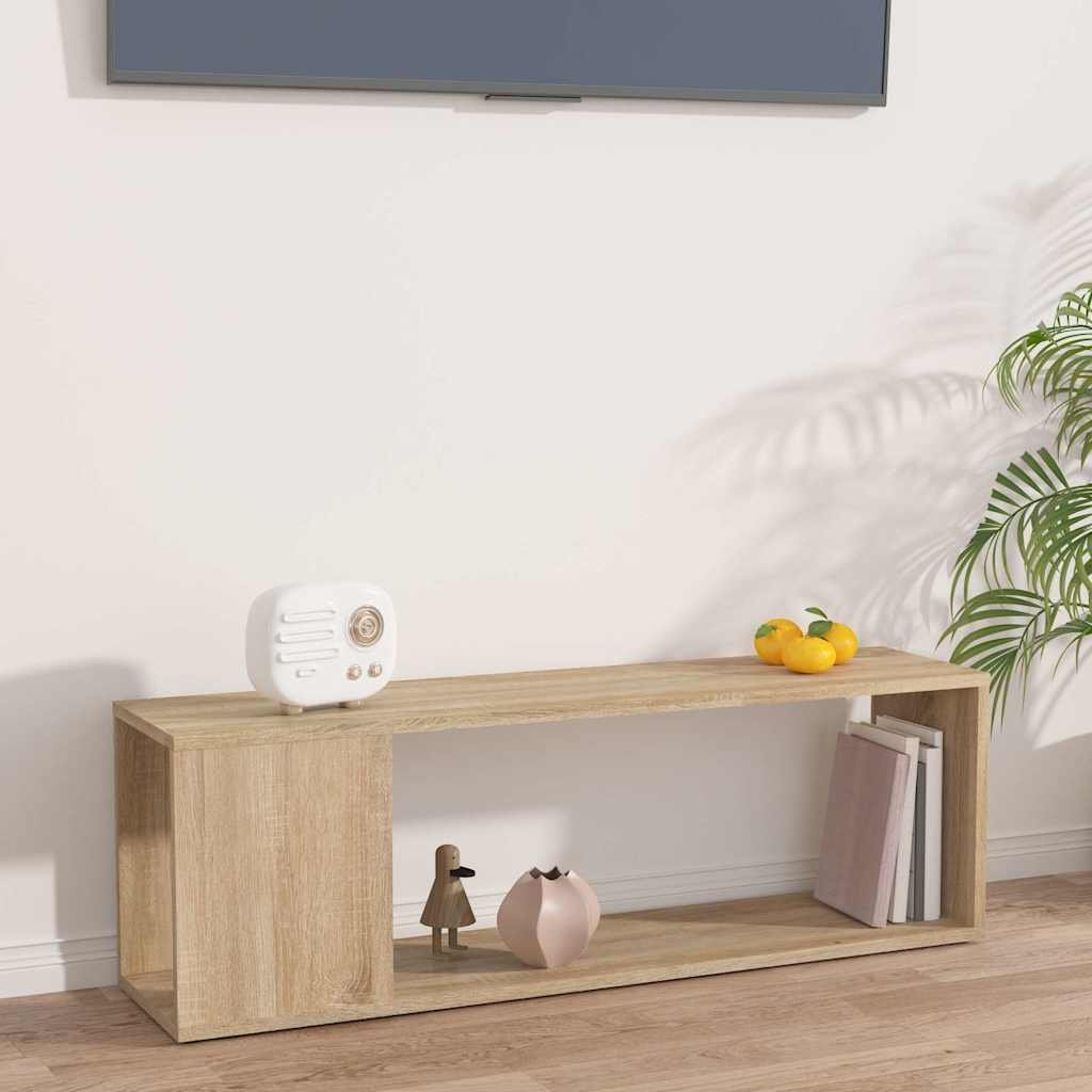 vidaXL TV-taso Sonoma-tammi 100x24x32 cm tekninen puu