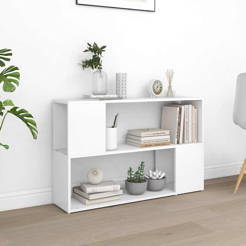 vidaXL Kirjahylly valkoinen 100x24x63 cm tekninen puu