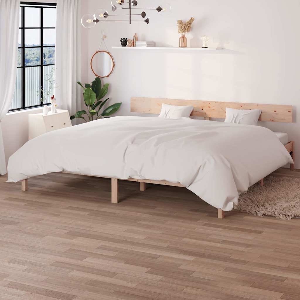 vidaXL Sängynrunko ilman patjaa massiivipuu 200x200 cm