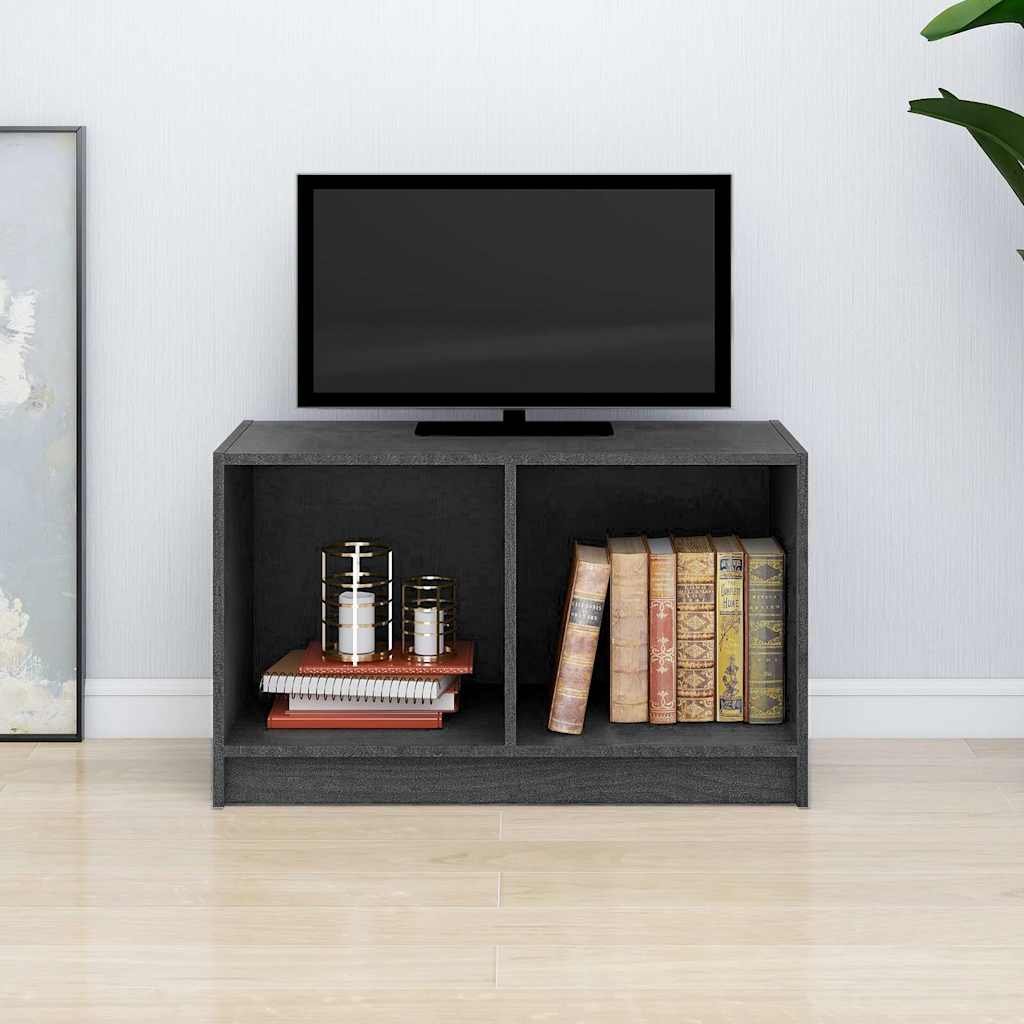 vidaXL TV-taso harmaa 70x33x42 cm täysi mänty