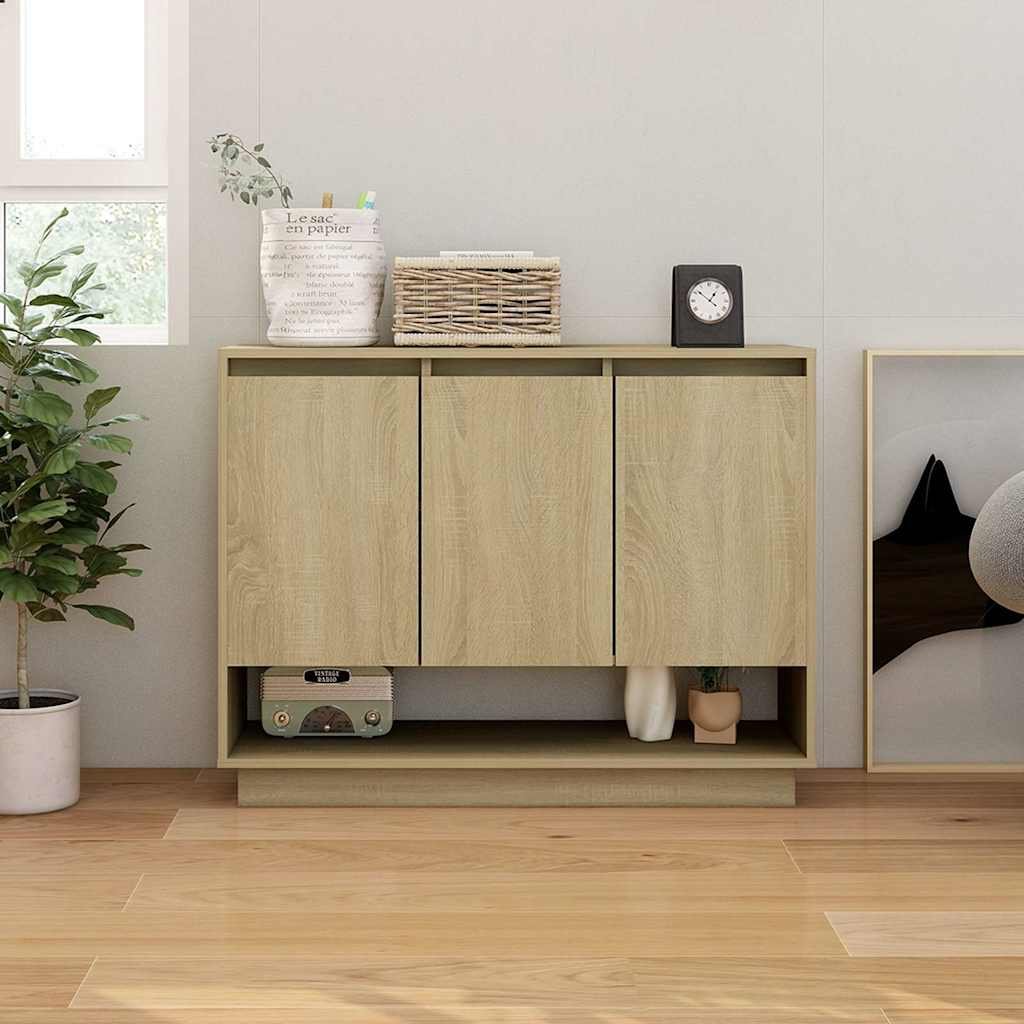 vidaXL Senkki Sonoma-tammi 97x31x75 cm tekninen puu
