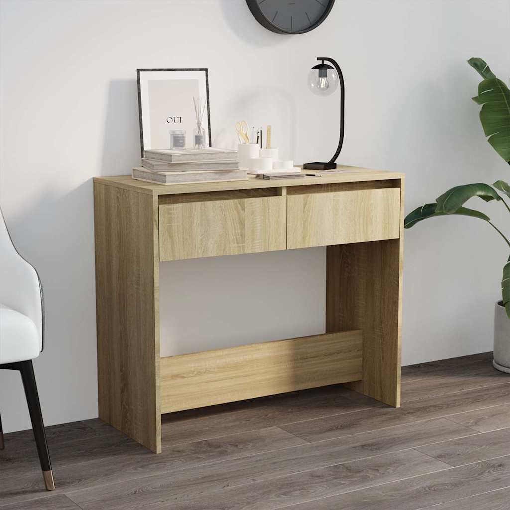 vidaXL Konsolipöytä Sonoma-tammi 89x41x76,5 cm tekninen puu