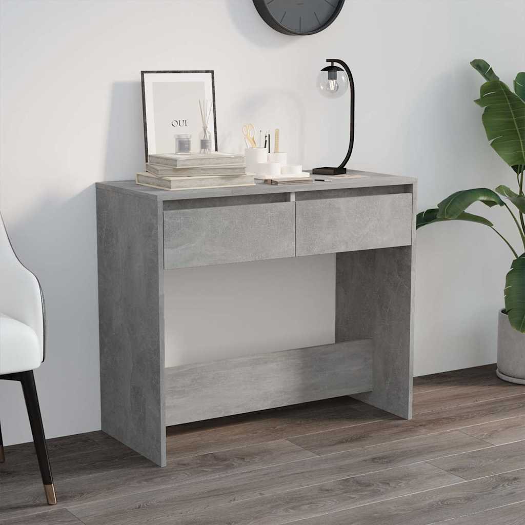 vidaXL Konsolipöytä betoninharmaa 89x41x76,5 cm tekninen puu