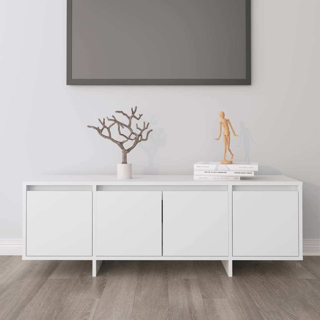 vidaXL TV-taso valkoinen 120x30x40,5 cm tekninen puu