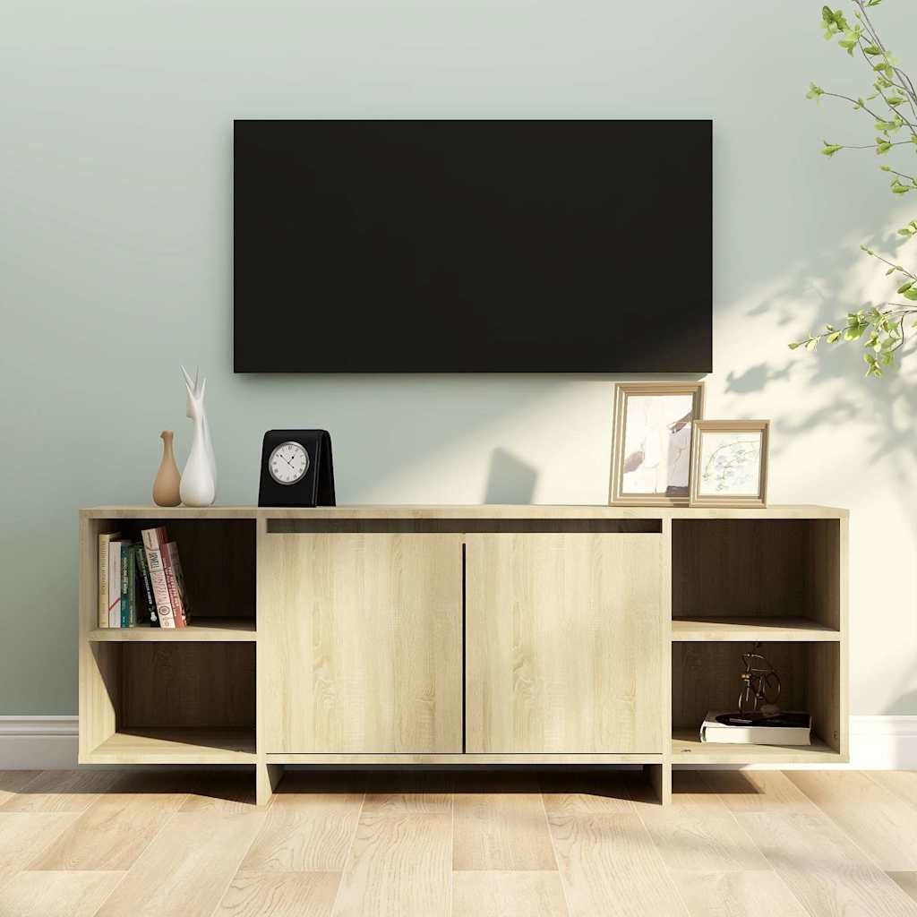 vidaXL TV-taso Sonoma-tammi 130x35x50 cm lastulevy