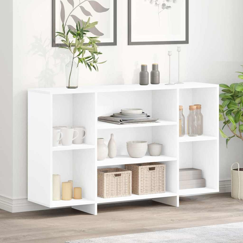 vidaXL Senkki valkoinen 120x30x75 cm tekninen puu