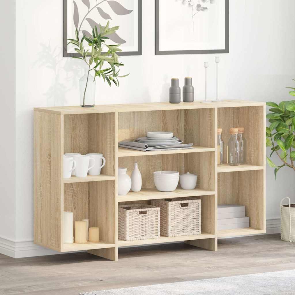 vidaXL Senkki Sonoma-tammi 120x30x75 cm tekninen puu