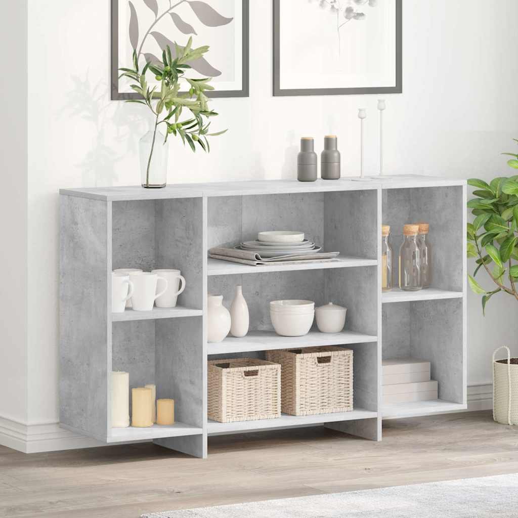 vidaXL Senkki betoninharmaa 120x30x75 cm tekninen puu