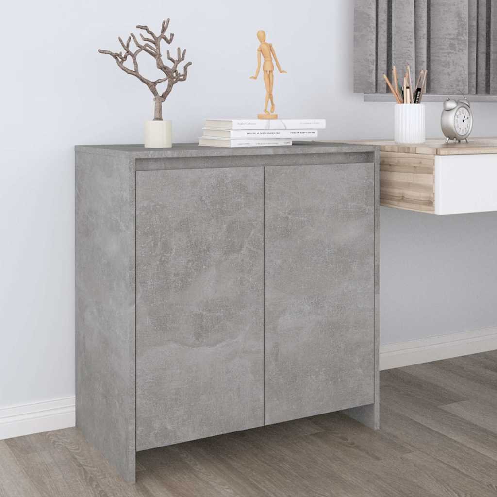 vidaXL Senkki betoninharmaa 70x41x75 cm tekninen puu