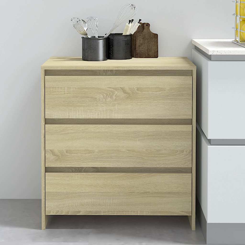 vidaXL Senkki Sonoma tammi 70x41x75 cm tekninen puu