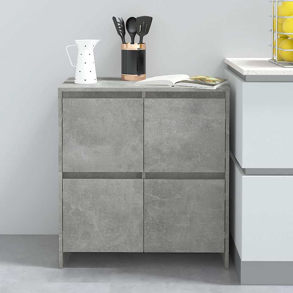 vidaXL Senkki betoninharmaa 70x41x75 cm tekninen puu