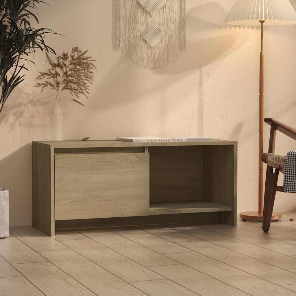 vidaXL TV-taso Sonoma tammi 90x35x40 cm tekninen puu