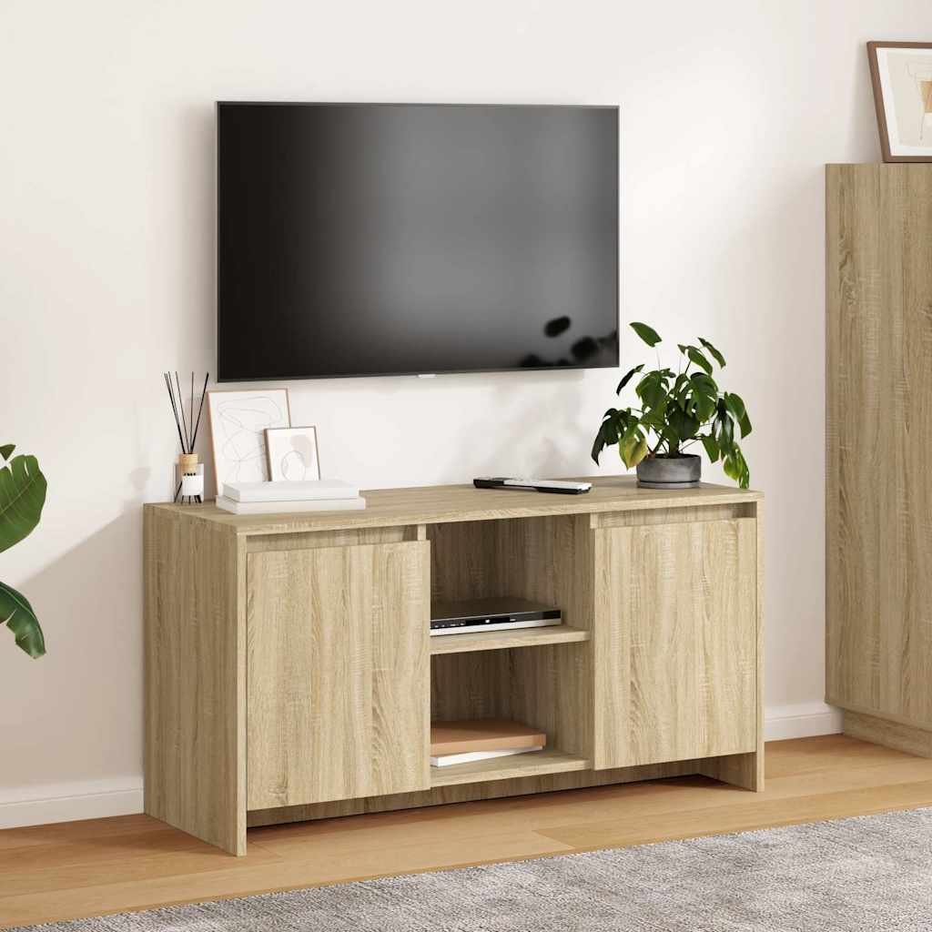 vidaXL TV-taso Sonoma-tammi 102x37,5x52,5 cm tekninen puu