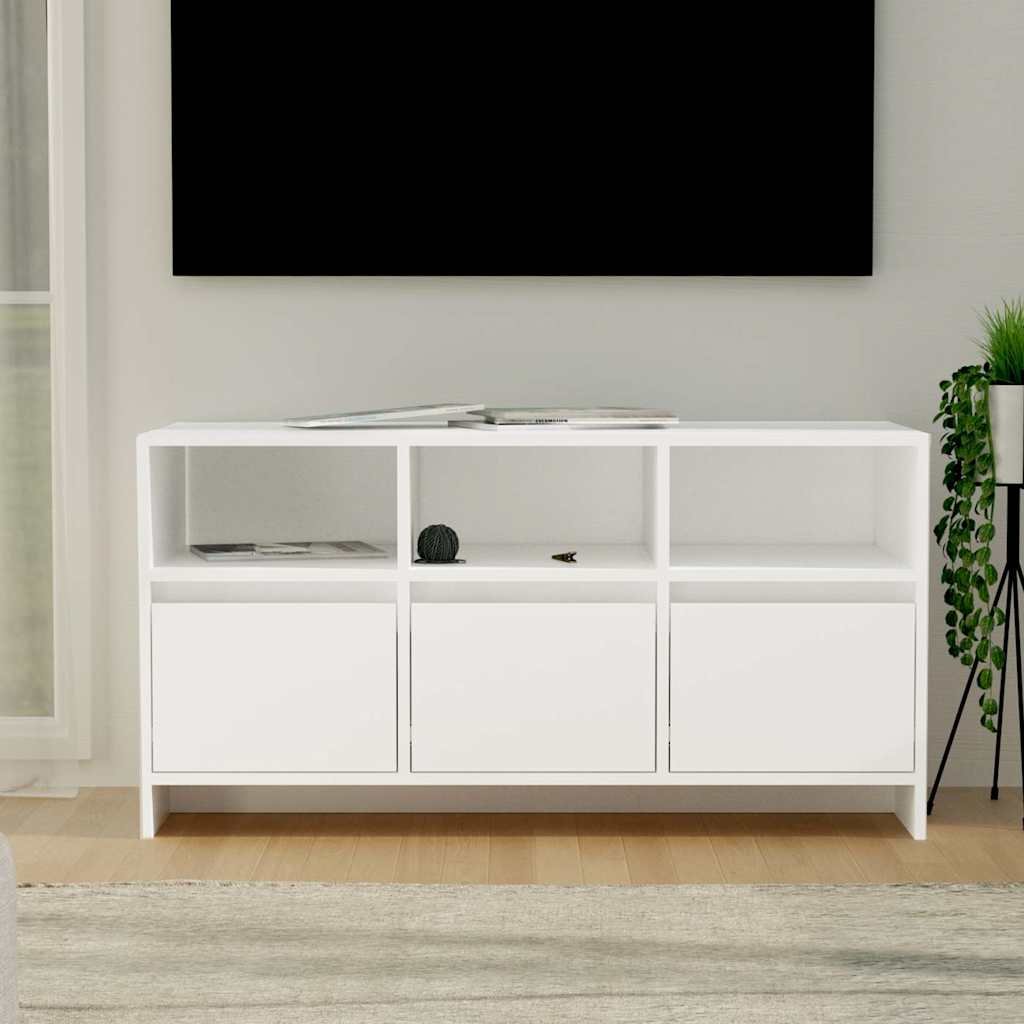vidaXL TV-taso valkoinen 102x37,5x52,5 cm tekninen puu