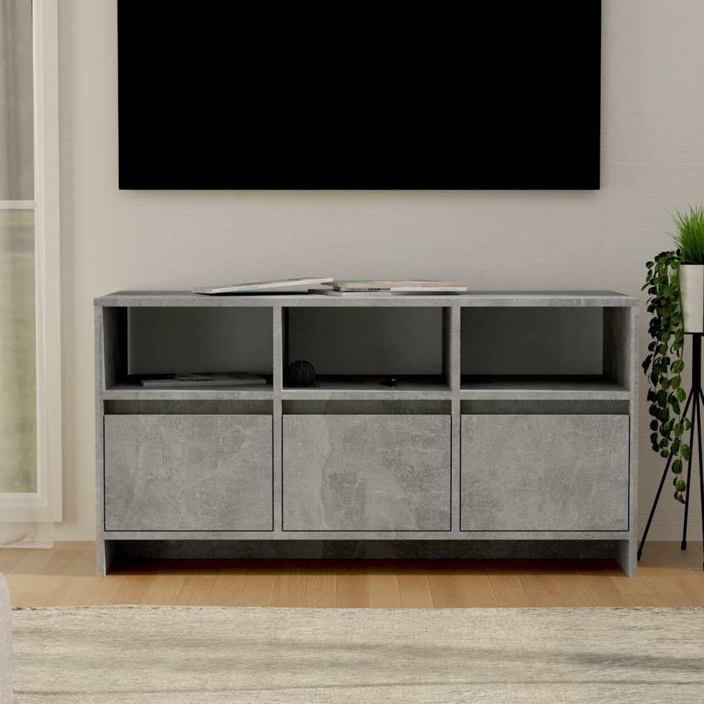 vidaXL TV-taso betoninharmaa 102x37,5x52,5 cm tekninen puu