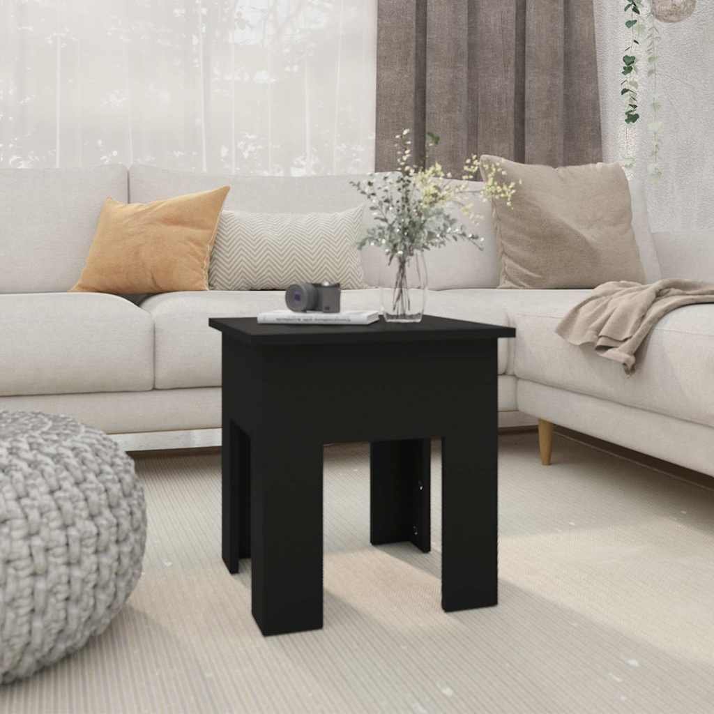 vidaXL Sohvapöytä musta 40x40x42 cm tekninen puu