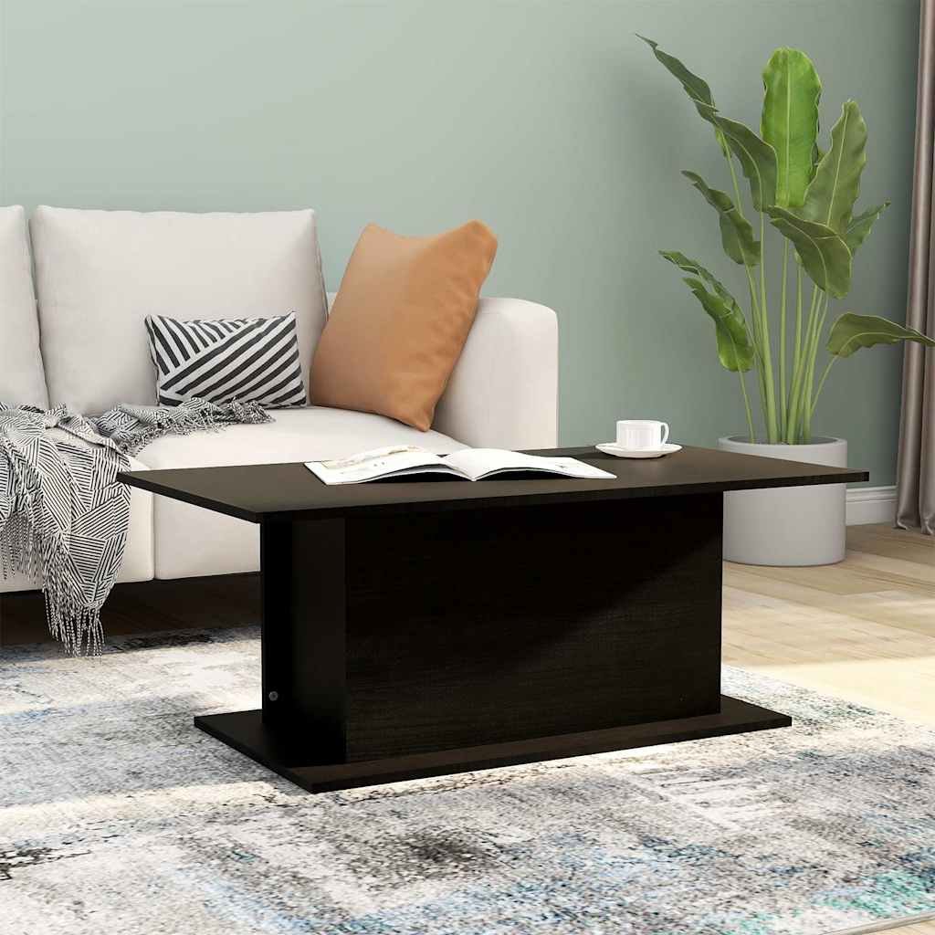vidaXL Sohvapöytä musta 102x55,5x40 cm tekninen puu