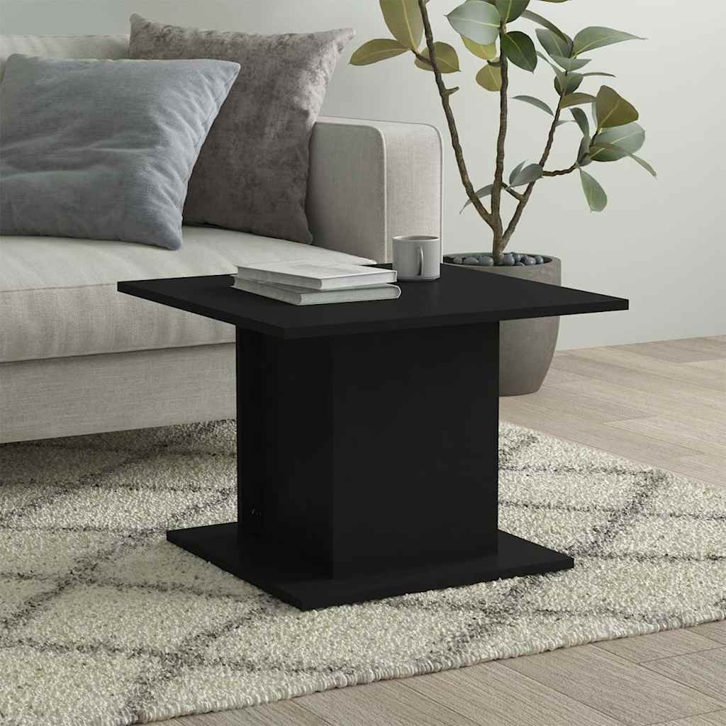vidaXL Sohvapöytä musta 55,5x55,5x40 cm tekninen puu