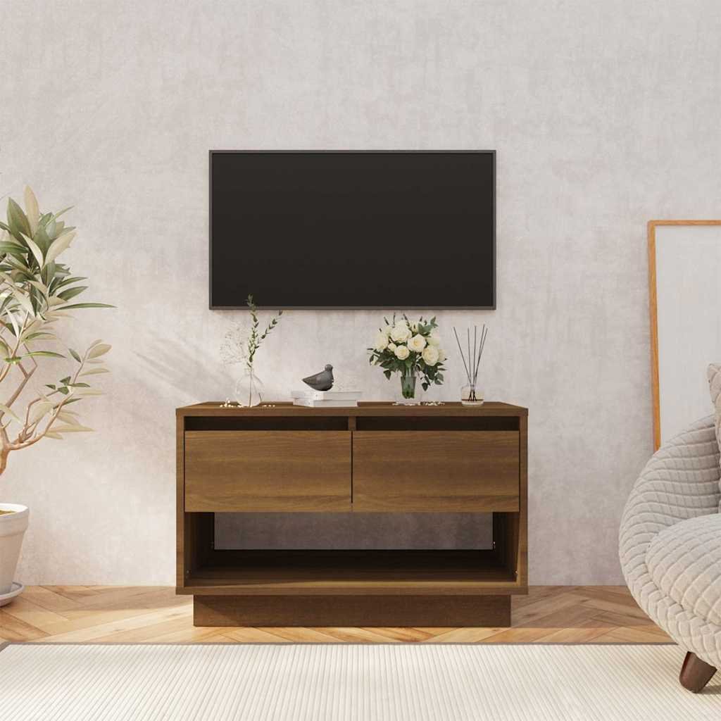 vidaXL TV-taso ruskea tammi 70x41x44 cm tekninen puu