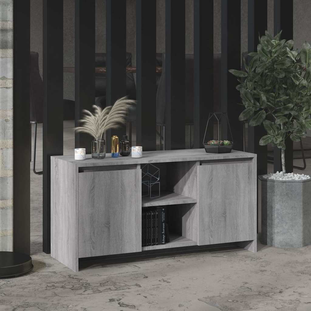 vidaXL TV-taso harmaa Sonoma 102x37,5x52,5 cm tekninen puu