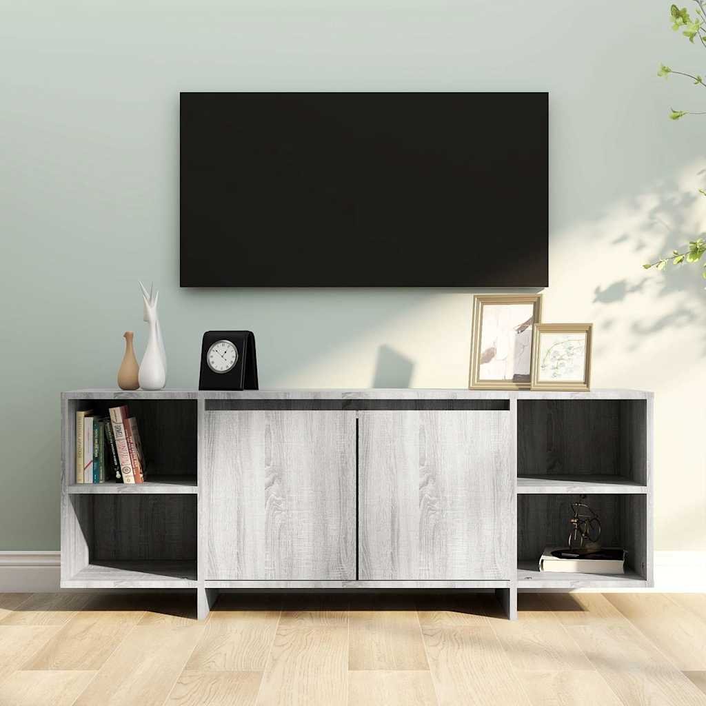 vidaXL TV-taso harmaa Sonoma 130x35x50 cm lastulevy
