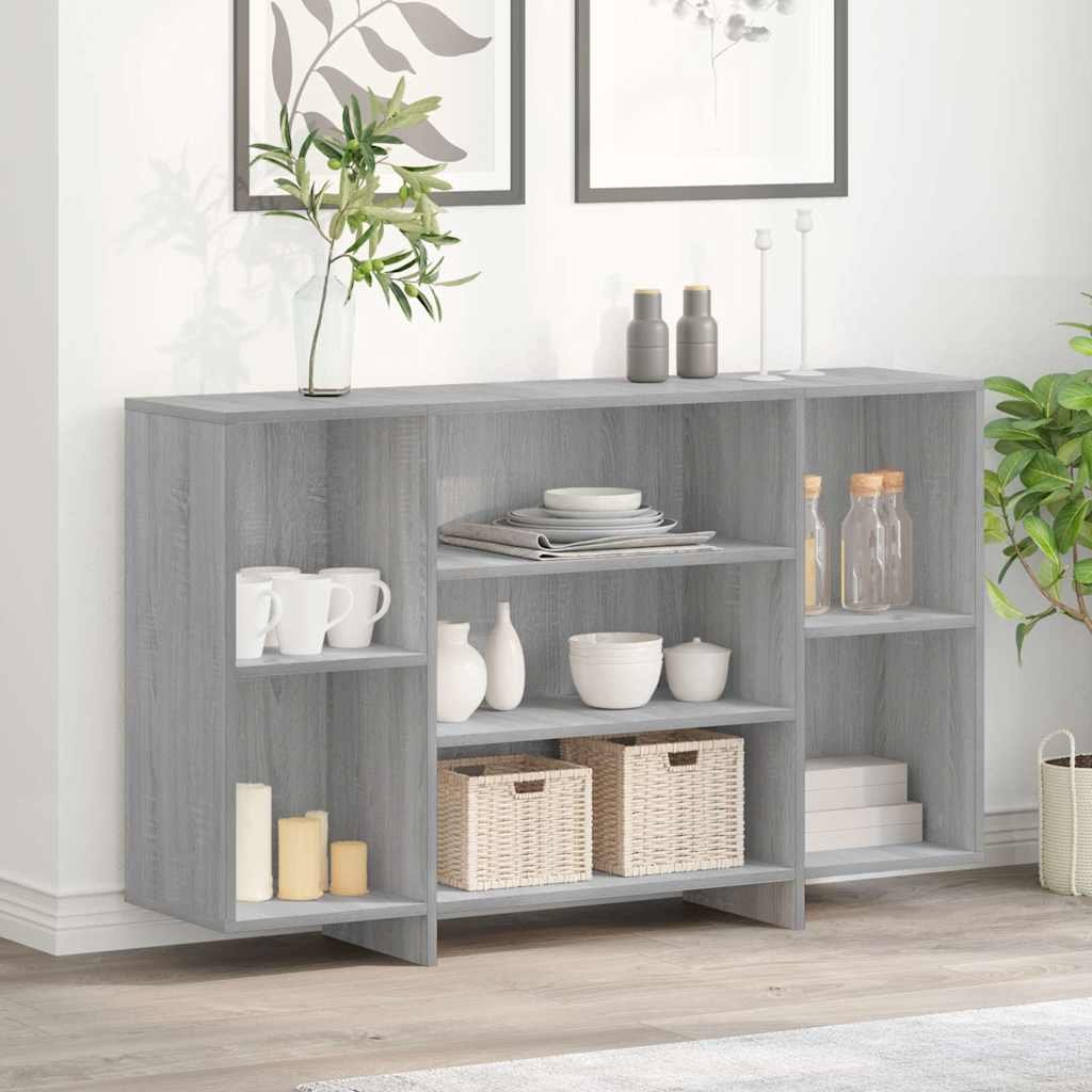 vidaXL Senkki harmaa Sonoma 120x30x75 cm tekninen puu