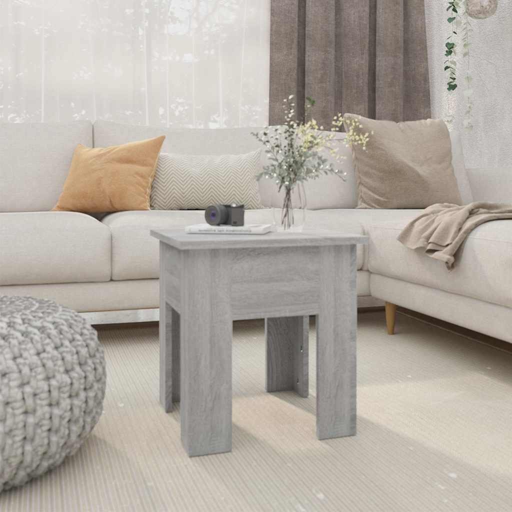 vidaXL Sohvapöytä harmaa Sonoma 40x40x42 cm lastulevy