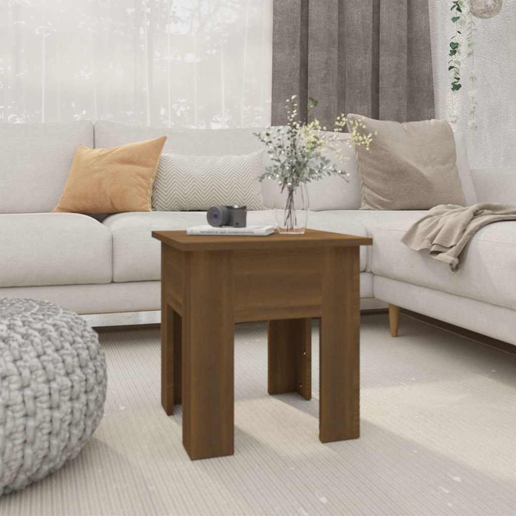 vidaXL Sohvapöytä ruskea tammi 40x40x42 cm tekninen puu