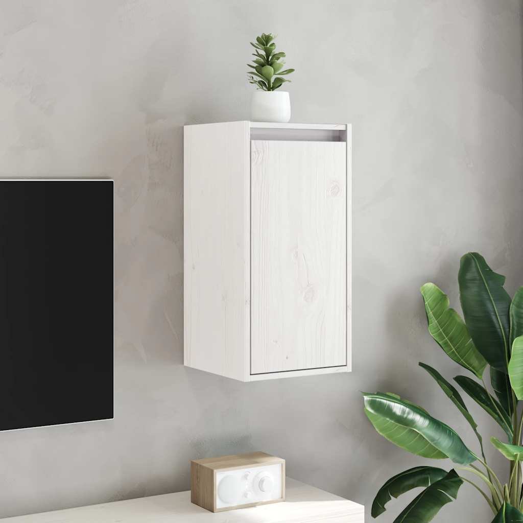 vidaXL Seinäkaapit 2 kpl valkoinen 30x30x60 cm täysi mänty