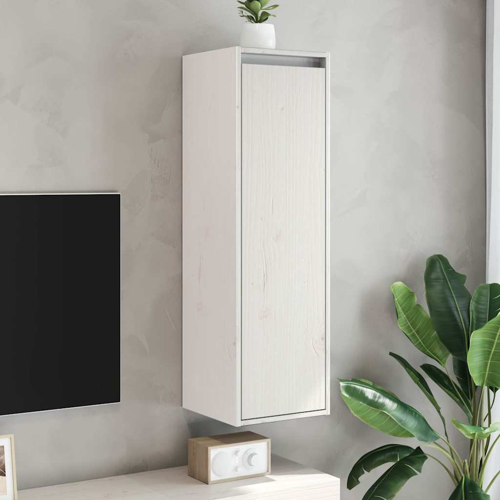 vidaXL Seinäkaapit 2 kpl valkoinen 30x30x100 cm täysi mänty