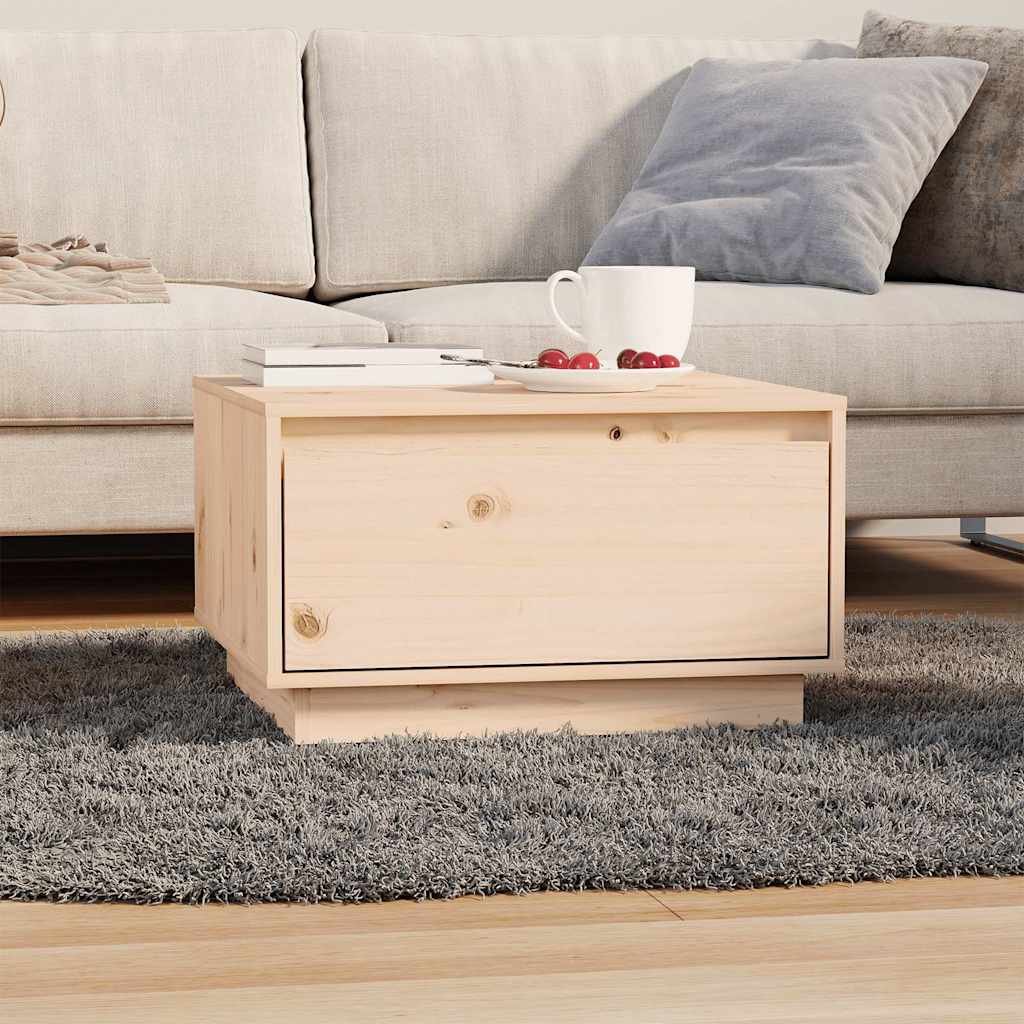 vidaXL Sohvapöytä 55x56x32 cm täysi mänty