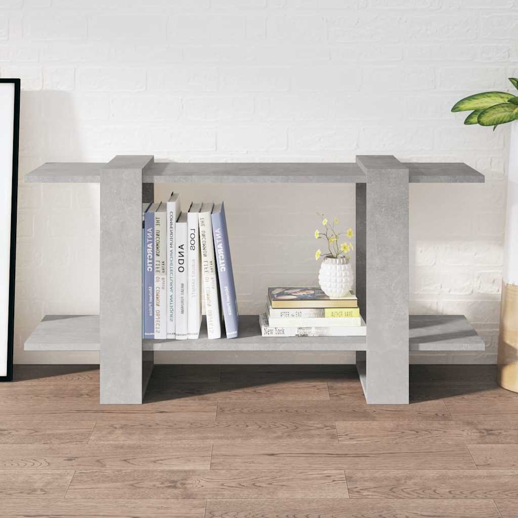 vidaXL Kirjahylly betoninharmaa 100x30x51 cm tekninen puu
