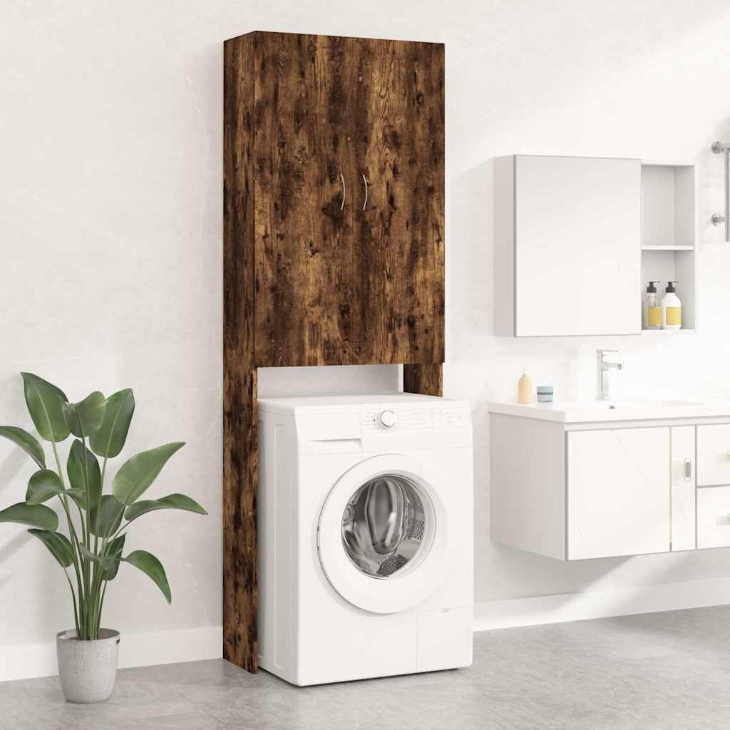 vidaXL Pesukonekaappi savutammi 64x25,5x190 cm