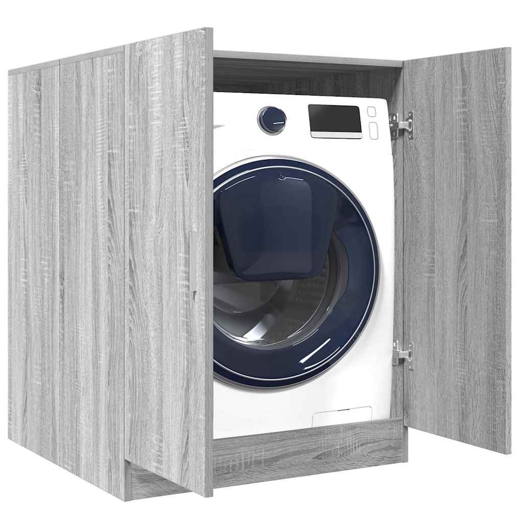 vidaXL Pesukonekaappi harmaa Sonoma 71x71,5x91,5 cm