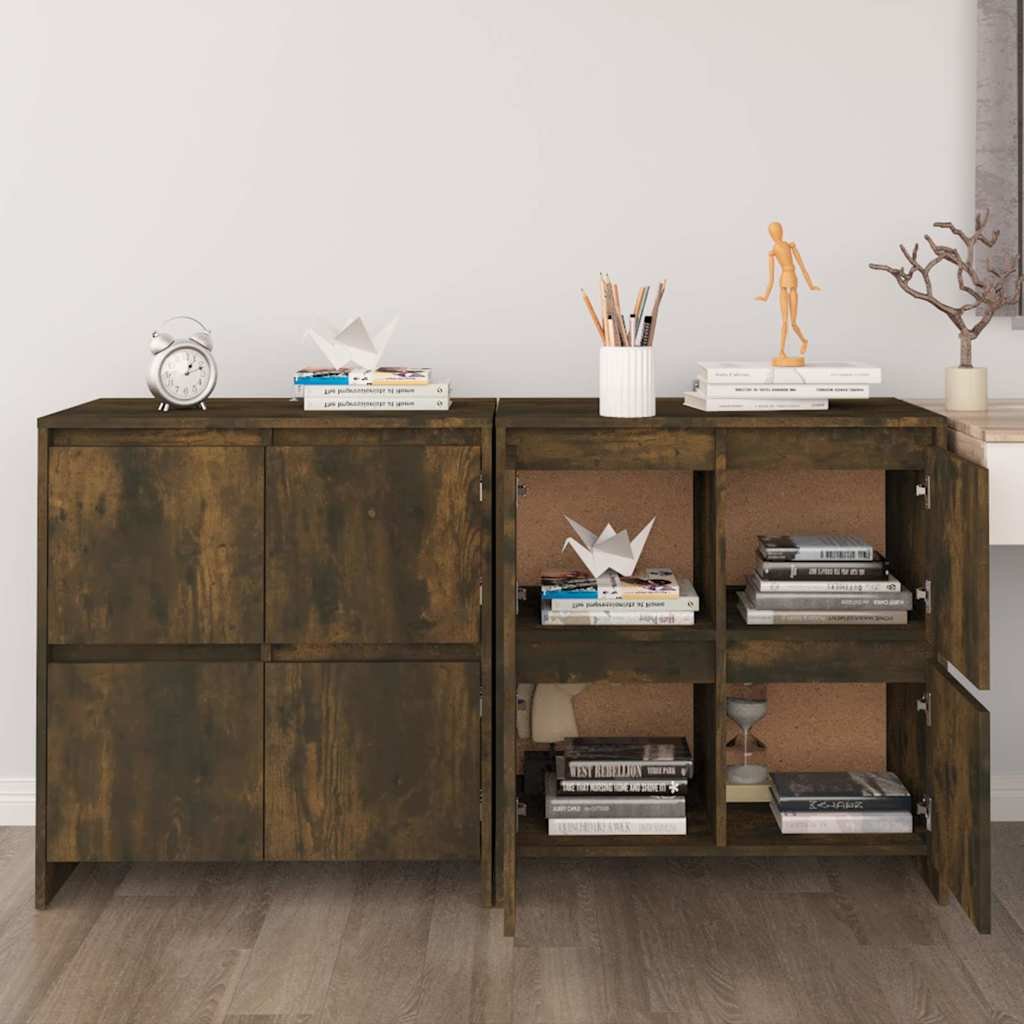 vidaXL Senkit 2 kpl savutammi 70x41x75 cm tekninen puu