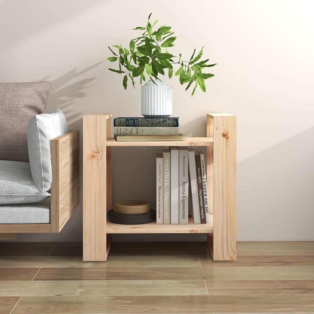 vidaXL Kirjahylly/tilanjakaja 60x35x57 cm täysi mänty