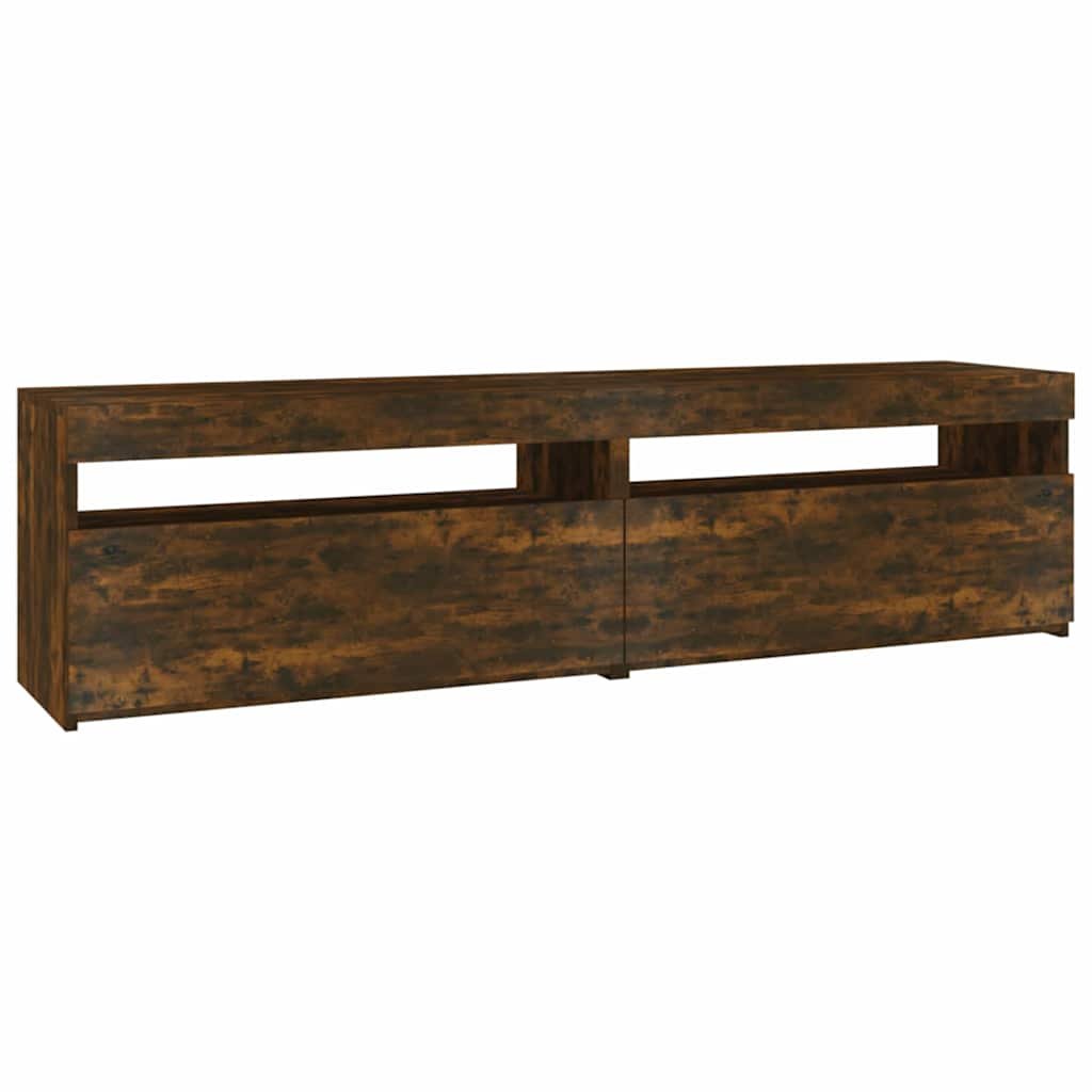 vidaXL TV-taso LED-valoilla 2 kpl savutammi 75x35x40 cm